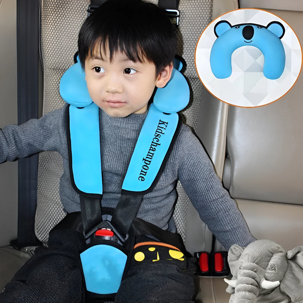 Number One Safety Seat portable child seat belt retainer in rose pink colour suitable for 12-36kg children
