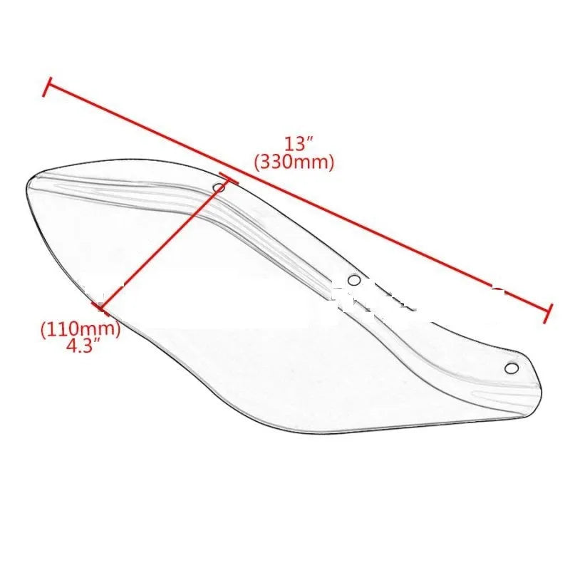 Harley-Davidson motorcycle side wing head covers in black and transparent options for FLHR FLHT FLHX models