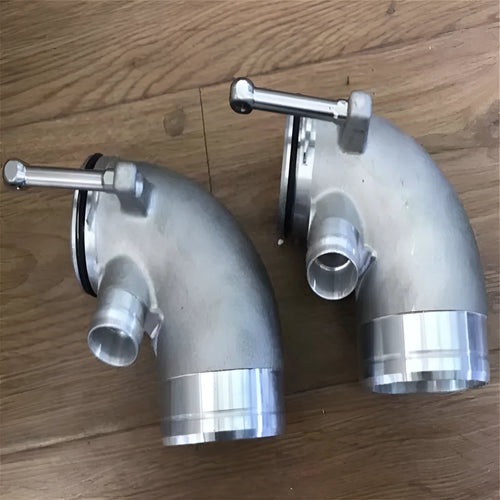 Aluminium alloy 90-degree turbo elbow pipe for car lateral engine modification