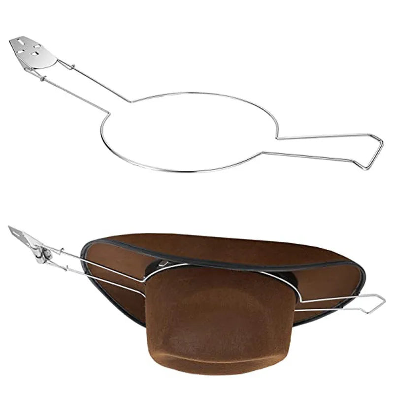 Chrome-plated iron car hat stand for coat and hat storage in vehicle interiors