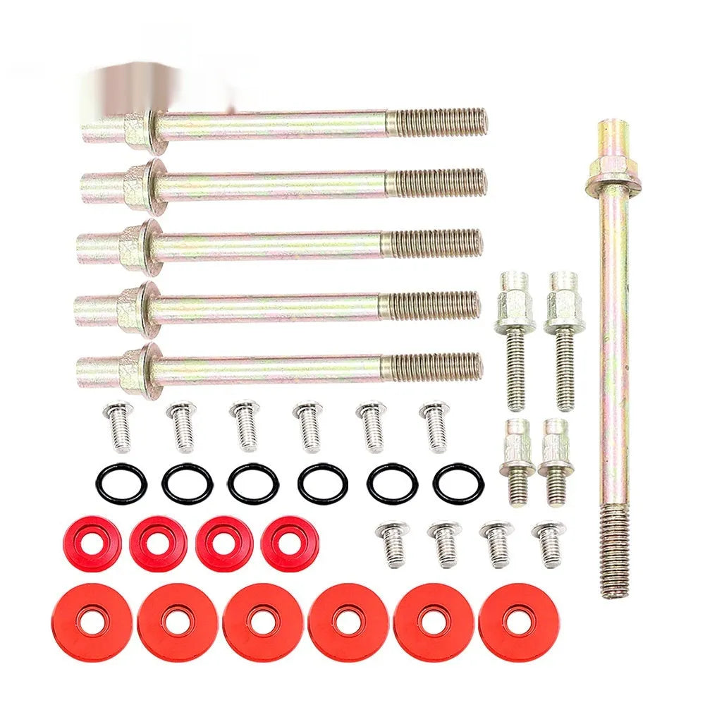 Honda Civic K Series aluminium alloy engine gasket suite in Black, Blue, Red, or Silver