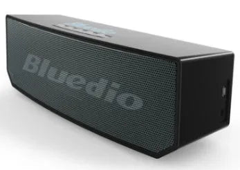 Black BS-6 Cloud Smart Bluetooth Speaker with compact rectangular design and micro-USB port.