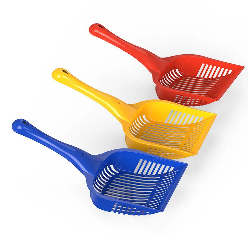 PP plastic cat litter scoop in red, yellow or blue colour with small or medium size options