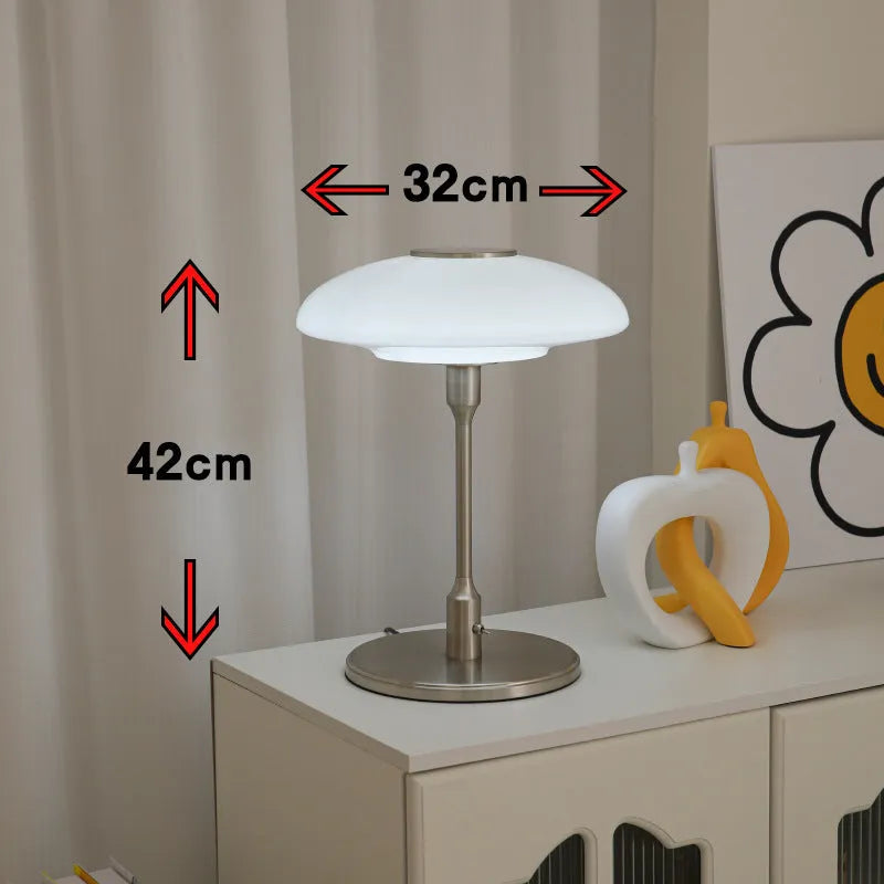 Vintage Korean style ambient light with nickel-plated metal holder in a choice of colours.