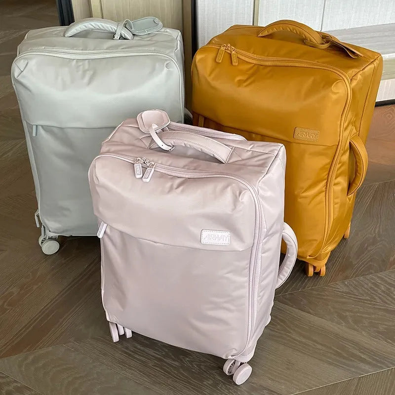 Ultra-light waterproof Oxford cloth suitcase with universal wheels in a choice of colours