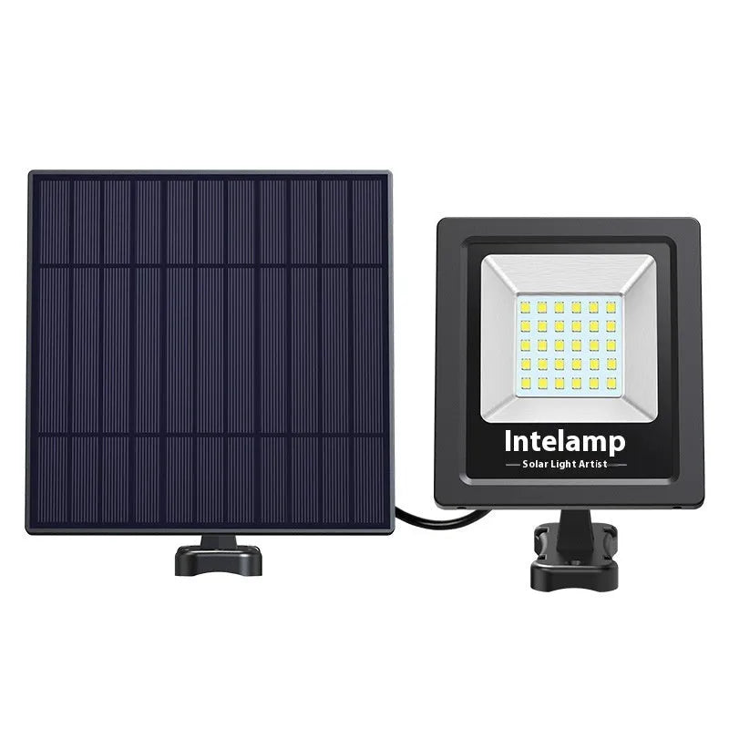 Outdoor solar-powered LED light with IP65 waterproof rating for courtyard and garden illumination