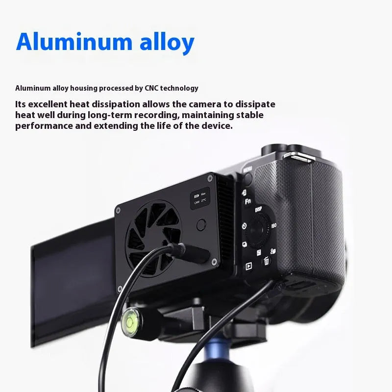 Black aluminium PC cooling radiator measuring 89mm wide with attached power cable