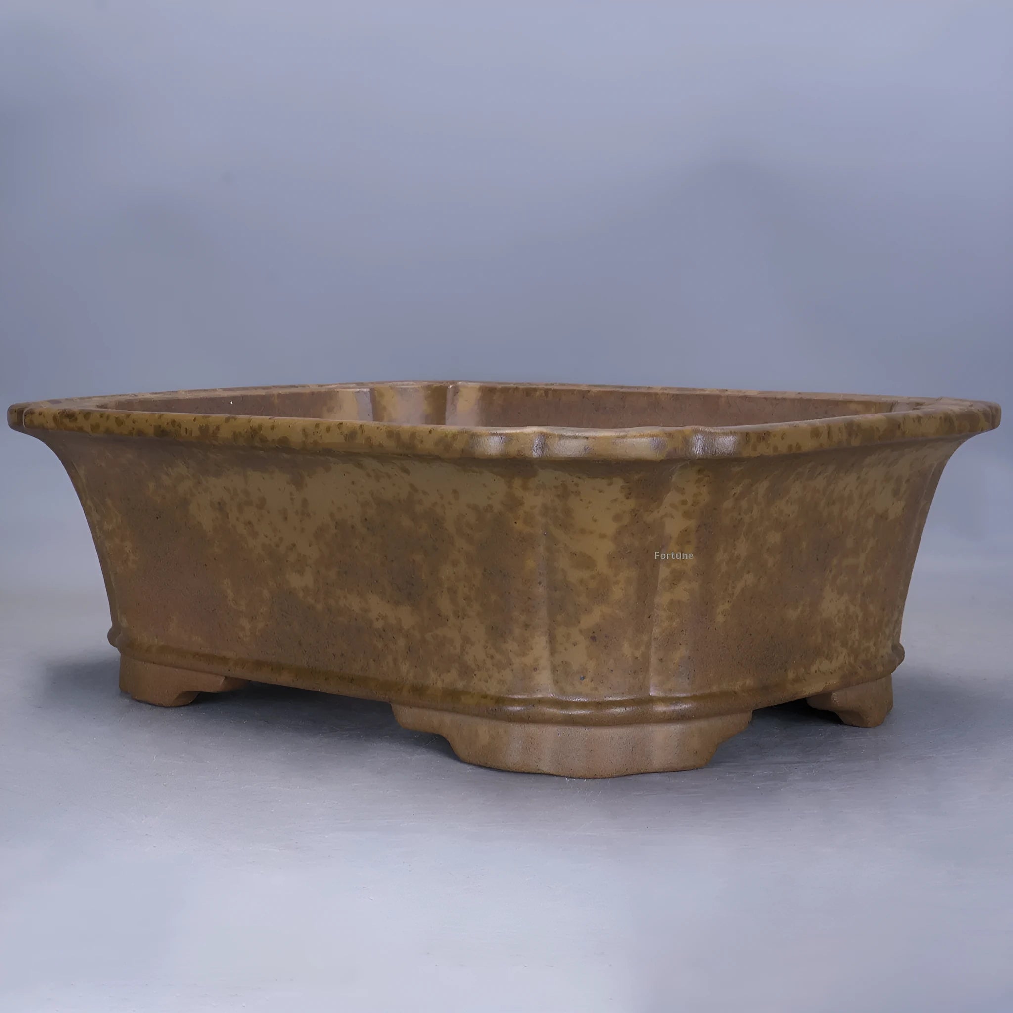 Purple sand rectangular flowerpot for floor use in modern home gardening.