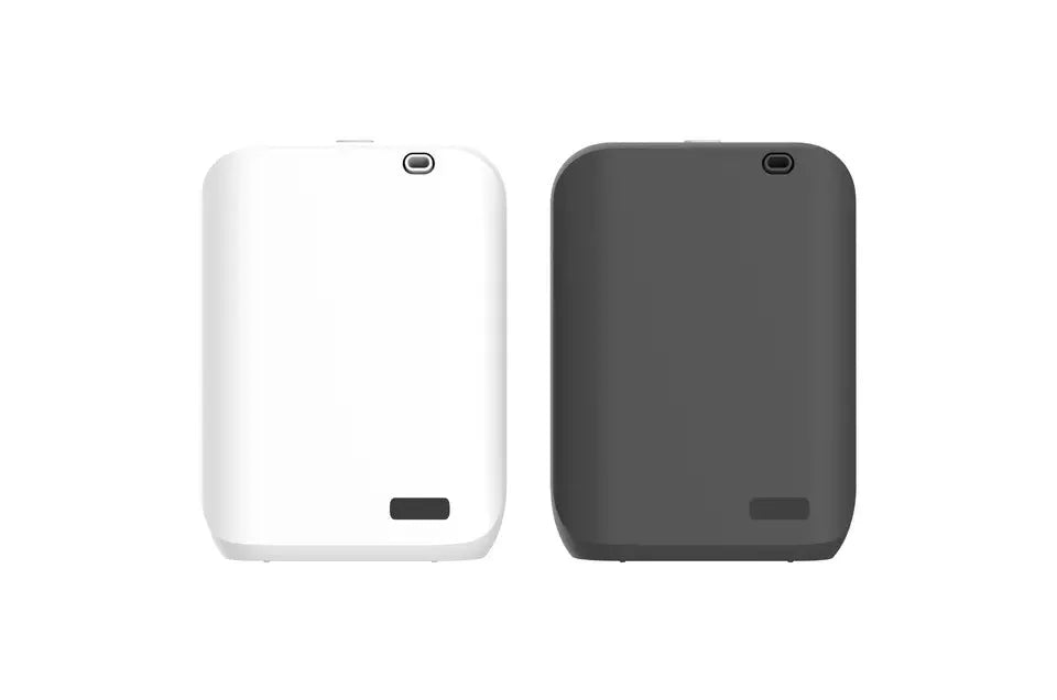 White wall mounted smart essential oil diffuser with app control for HVAC systems