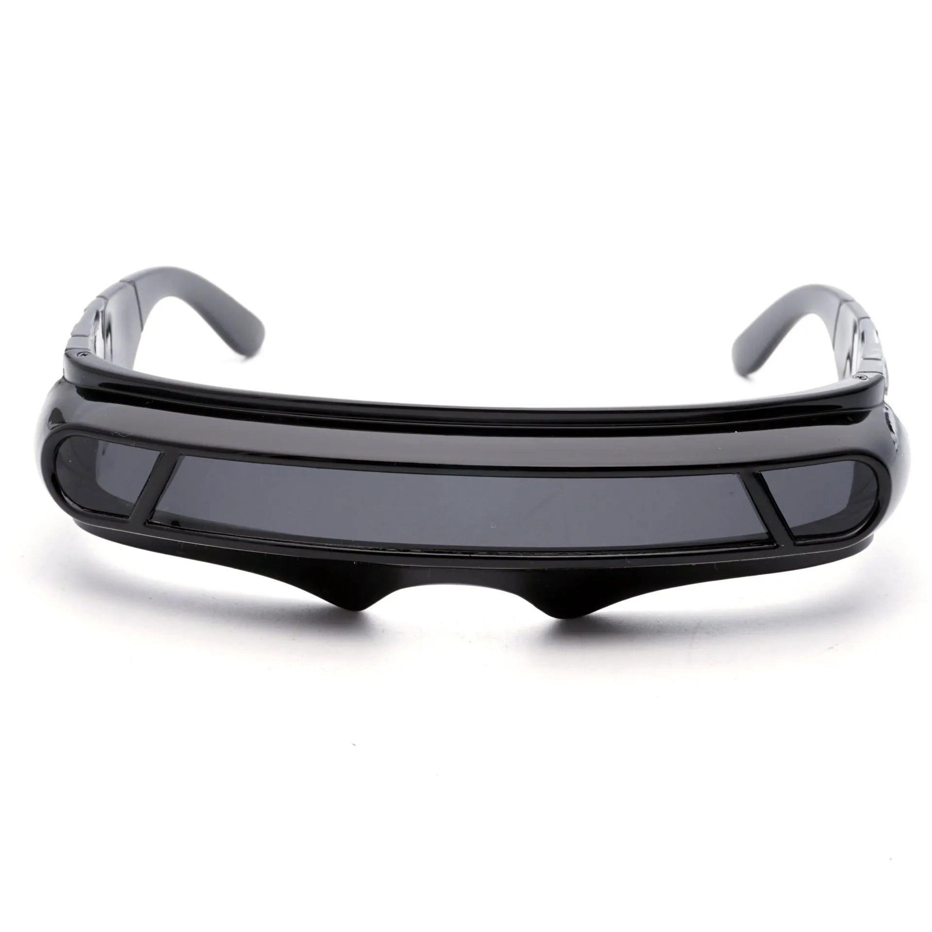 Black frame polarised sunglasses with colour film PC lenses in sports design