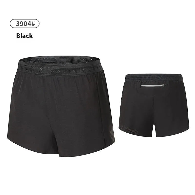 Men's solid colour low-waist basketball shorts made from polyester fabric.