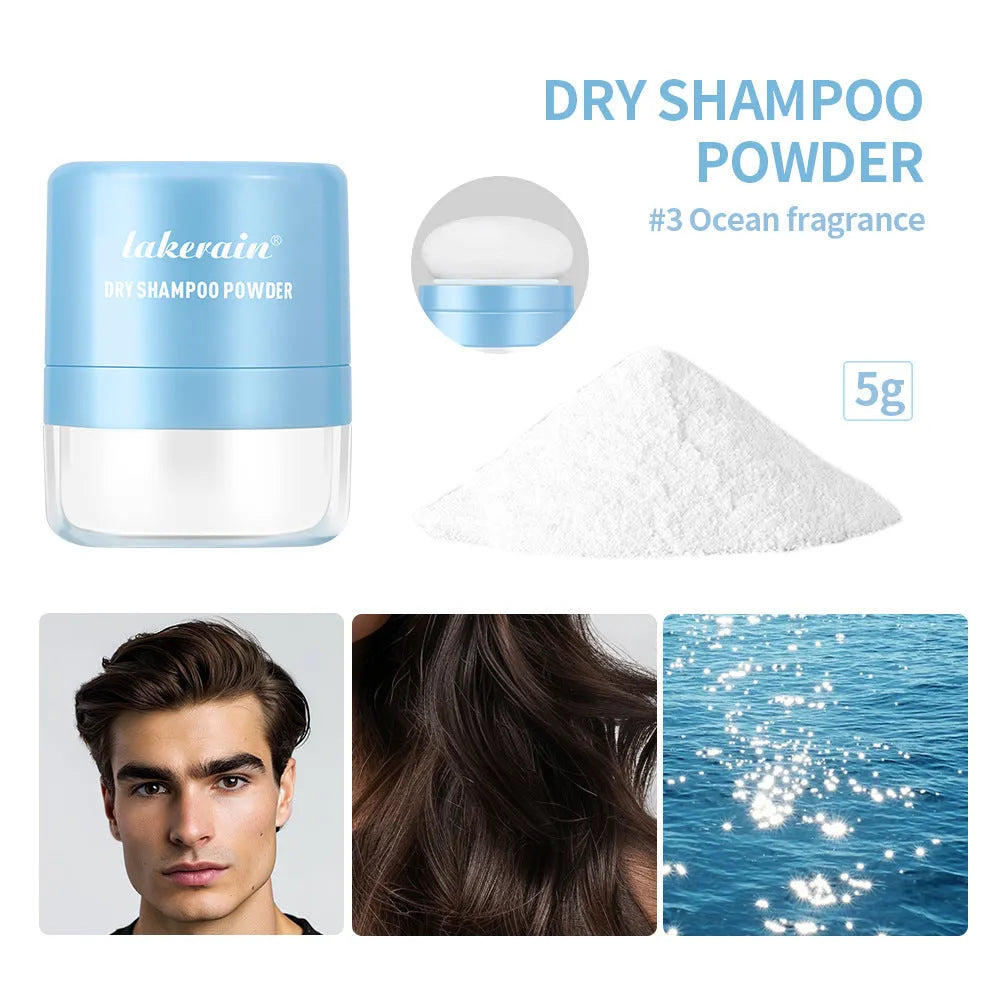 Disposable hair dry cleaning booster powder kit with sponge headband and mirror in 5g size