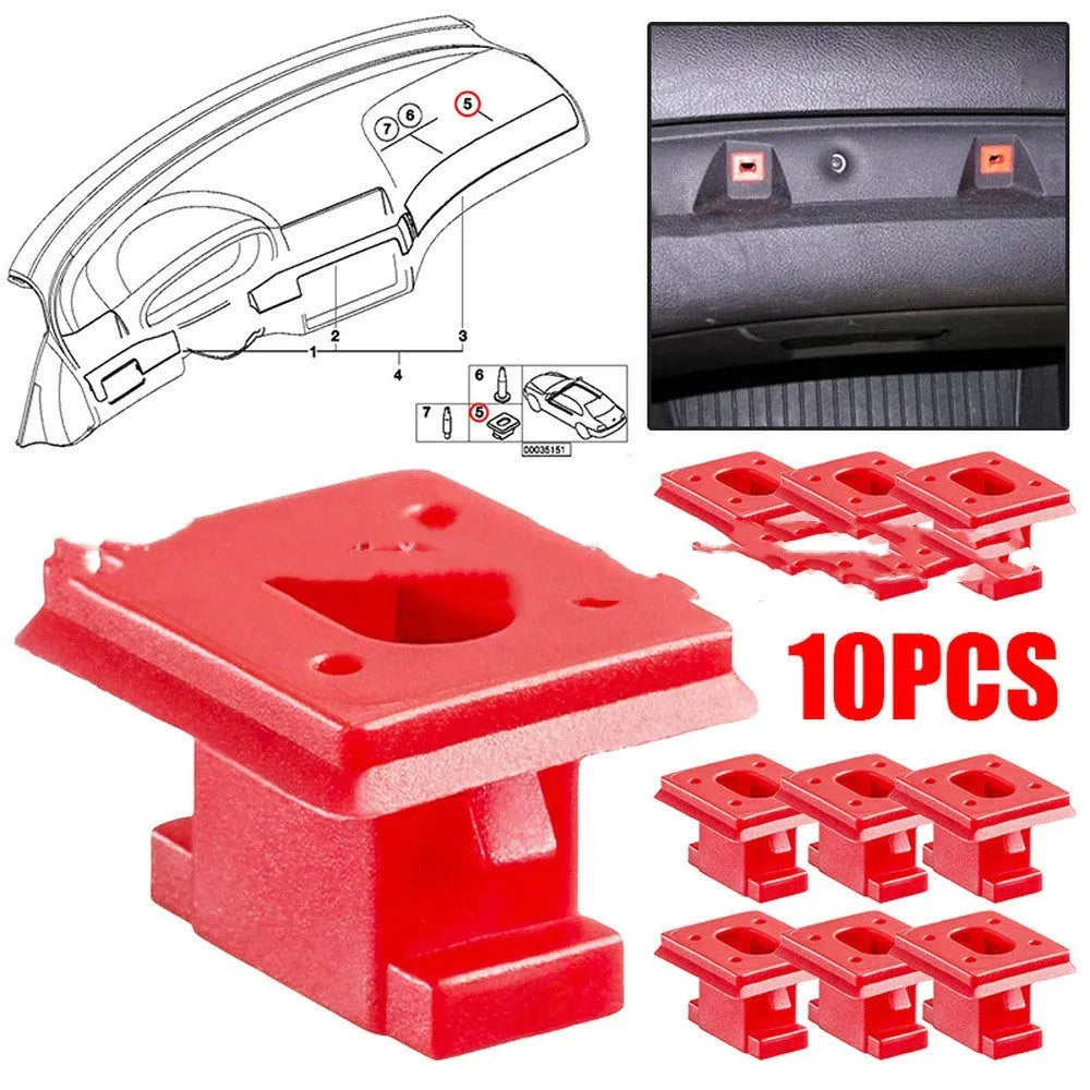 Black plastic BMW door trim panel snap clips for 3 7 X3 Series replacement