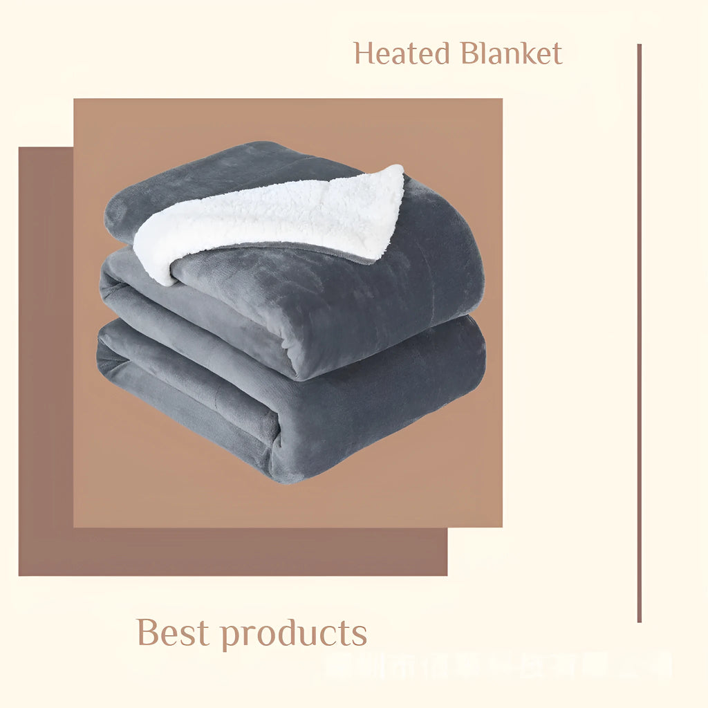 USB electric heating blanket in flannel fabric measuring 70 by 100 centimetres