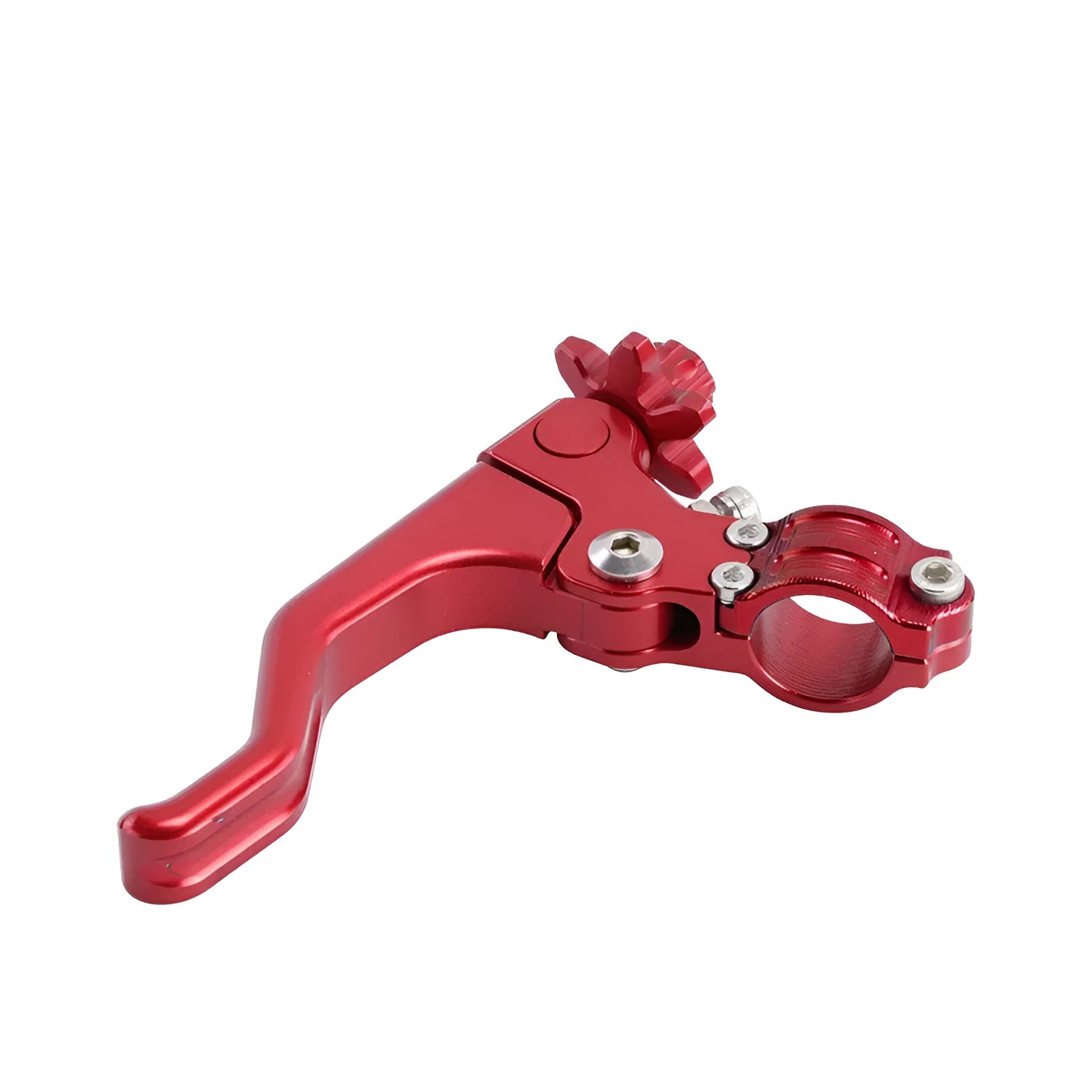 Aluminium motorcycle two-finger clutch lever shown in multiple colour options