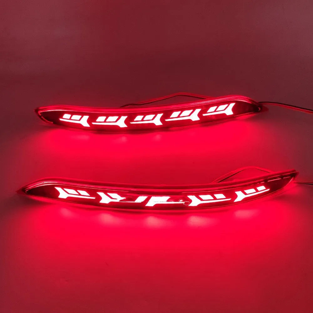 Volkswagen Sagitar rear LED bumper light with animated flowing water lighting effect
