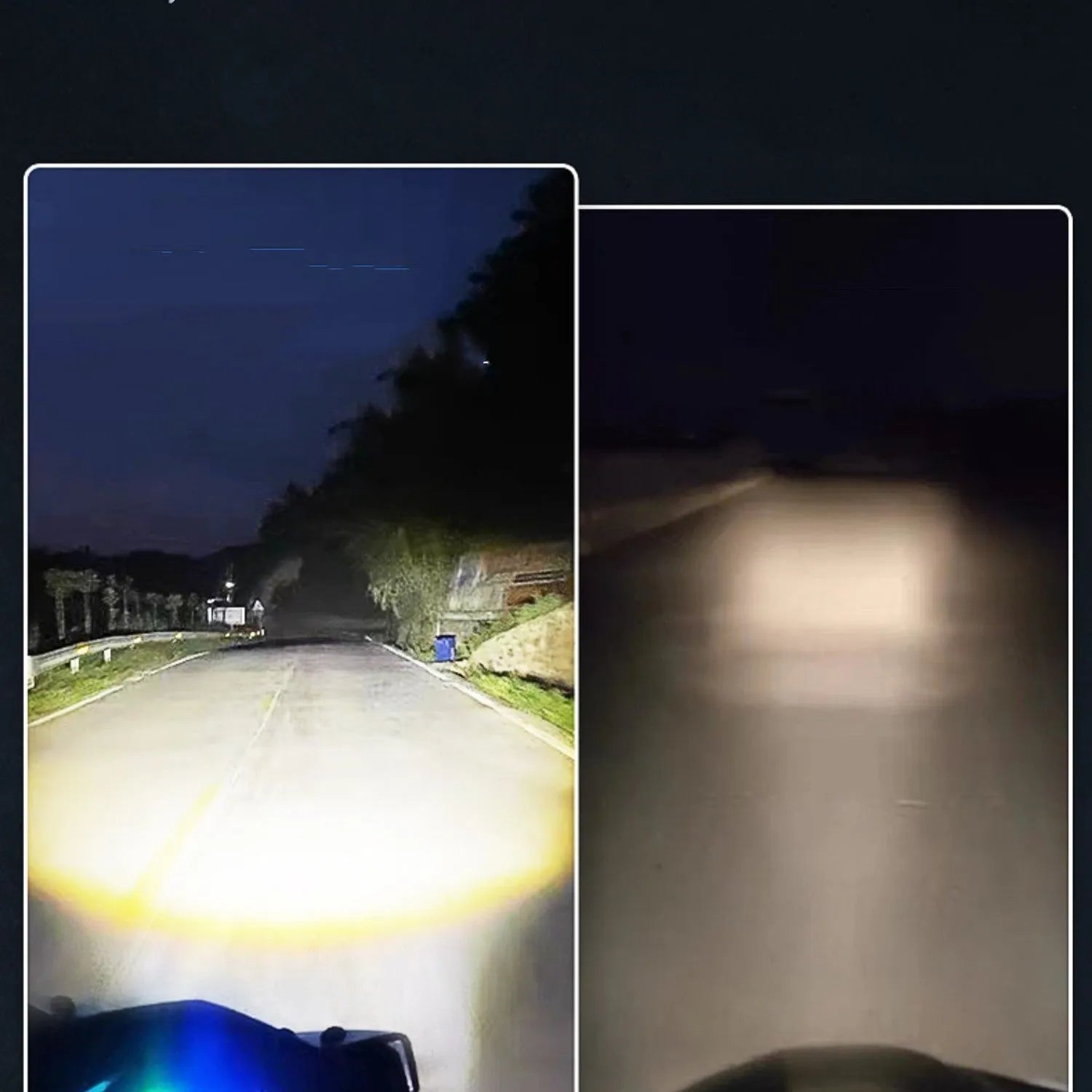 LED headlight conversion kit for Chunfeng 150NK motorcycles with integrated far and near light bulb