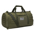 Men's khaki waterproof Oxford cloth sports handbag with air pillow belt, 56cm capacity