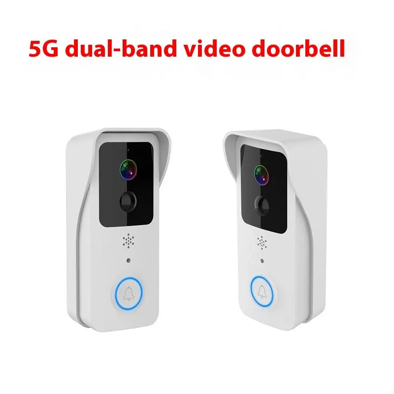 Waterproof smart visual doorbell with HD camera and 18650 battery for wireless outdoor security