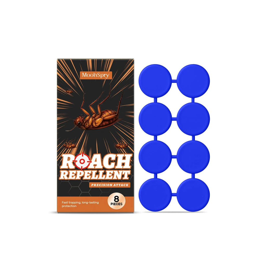 Indoor kitchen cockroach killer bait sticker 8-pack with glue traps for household pest control