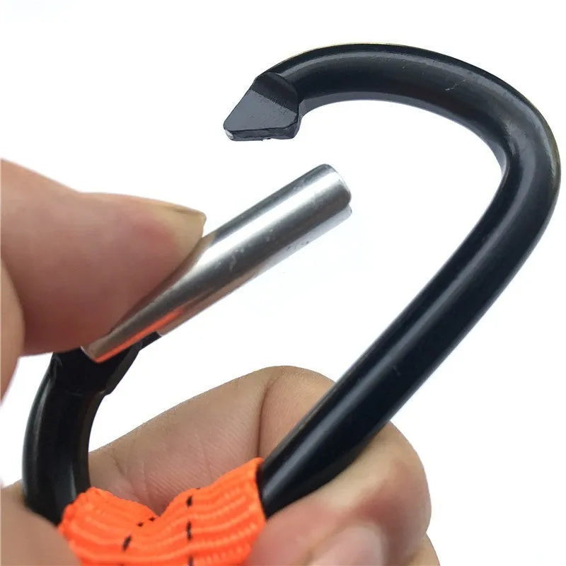 Orange fishing rod safety rope measuring 90cm with 10kg load capacity for fall protection