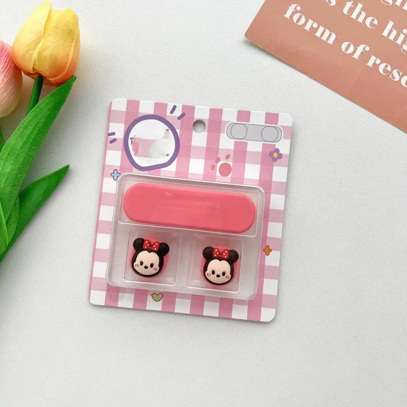 Cartoon magnetic protection data cable fixer for desktop computers in a choice of ten colours