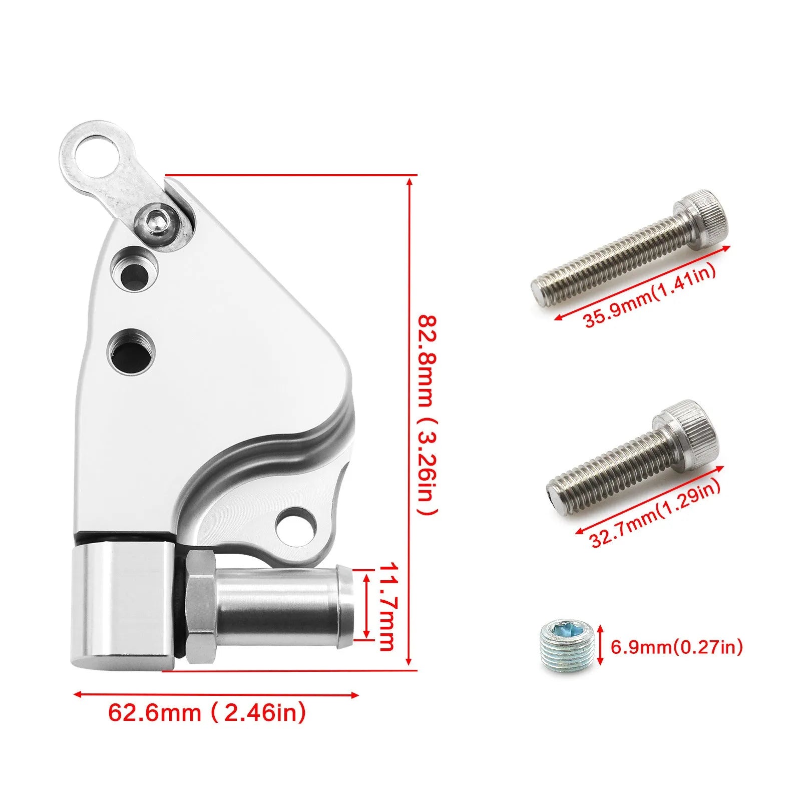 Aluminium intake manifold coolant adapter for Honda K20 K24 engines showing connections