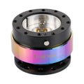 Colourful car steering wheel quick-release device with lockable connection base