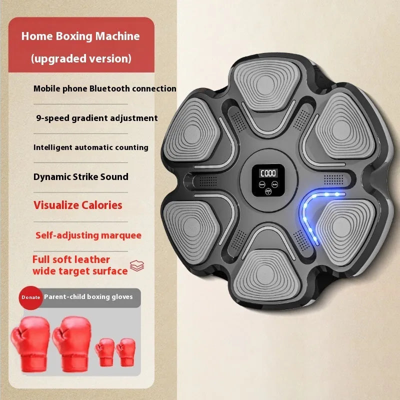 Smart music boxing machine electronic wall target with focus gloves