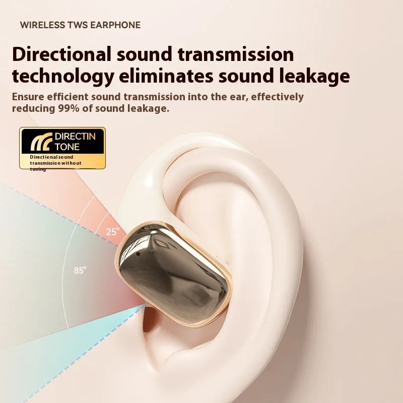 Ear-mounted headphones with digital display screen in black, skin colour or white finish