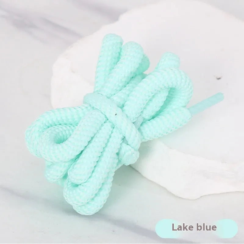 Oval shoelace adapter rope in various colours showing 1.0cm width and length options for sweatshirts and sneakers.