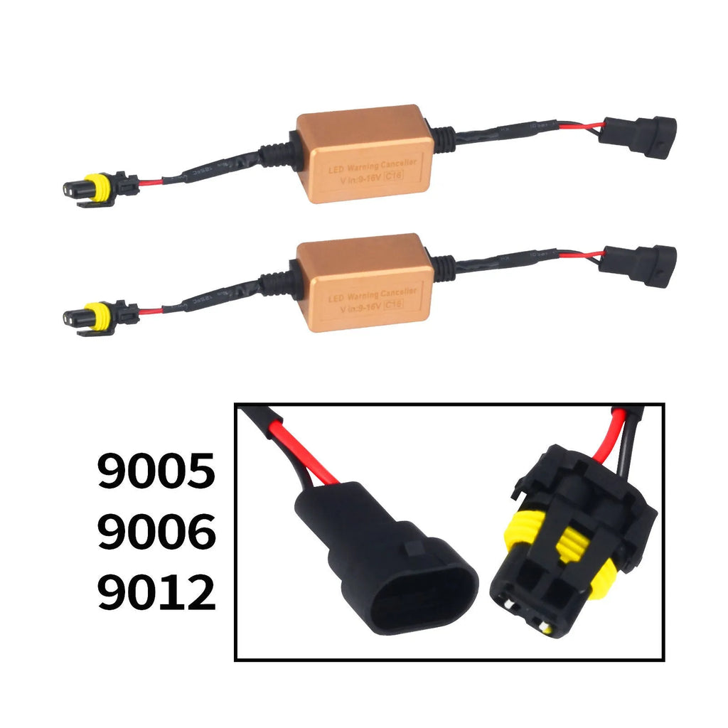 Black alloy Canbus decoder adapter for H4 H7 H11 LED car headlights to prevent error codes