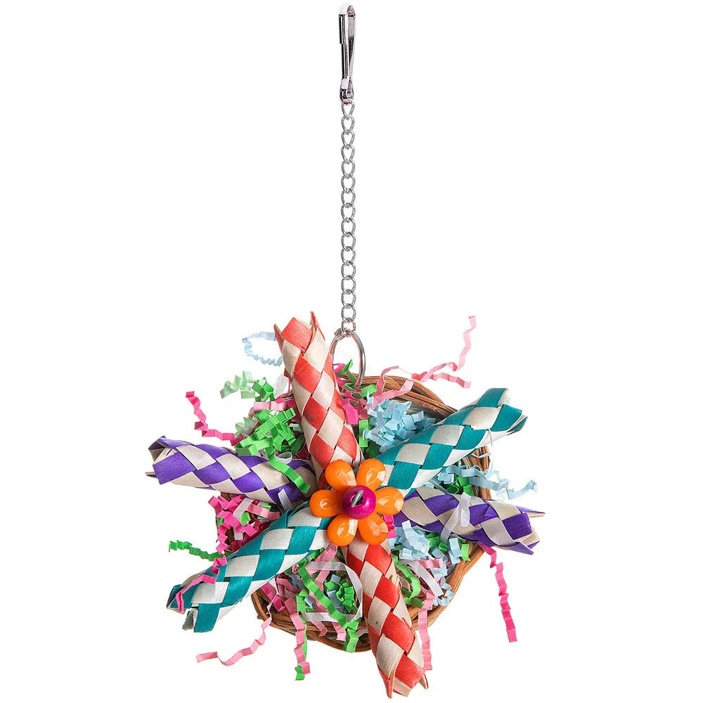 Parrot gnawing toy for beak maintenance in three different type specifications