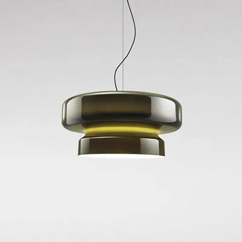 Modern glass chandelier with four colour lighting options