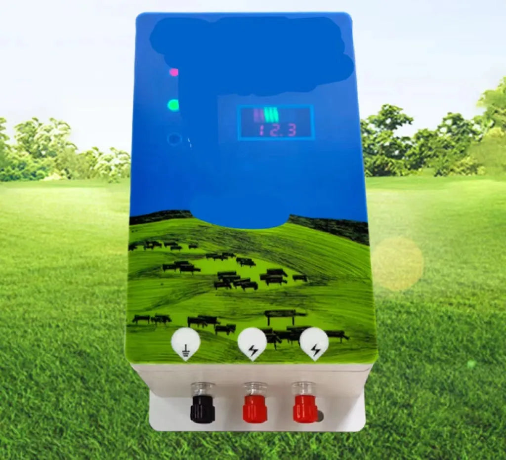 Pasture electronic host high voltage pulse breeding grid fence complete set with solar panel option