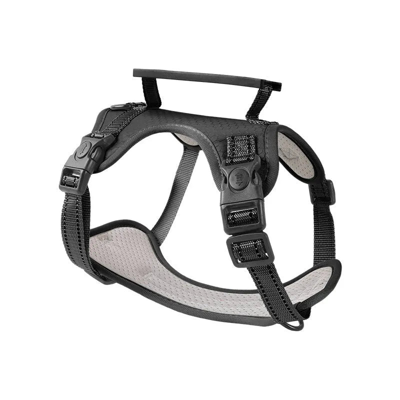 Adjustable polyester dog chest harness traction rope available in multiple colours and sizes