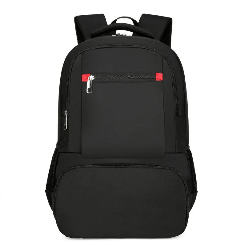 Light grey Oxford cloth insulated picnic backpack with curved shoulder straps and front pockets