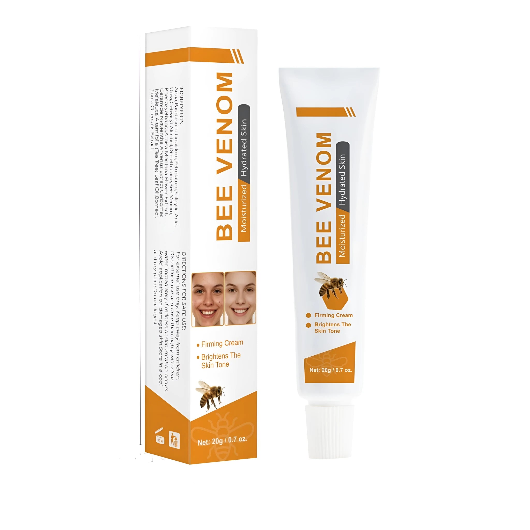 Bee Facial Cream 20g pot with bee-themed packaging and universal moisturising formulation