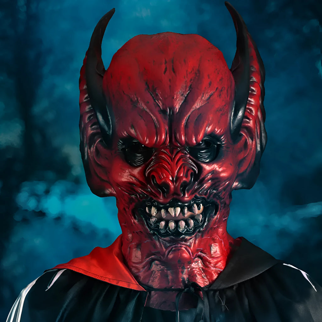 Red bat design hood mask made from RP foam for Halloween party dress up