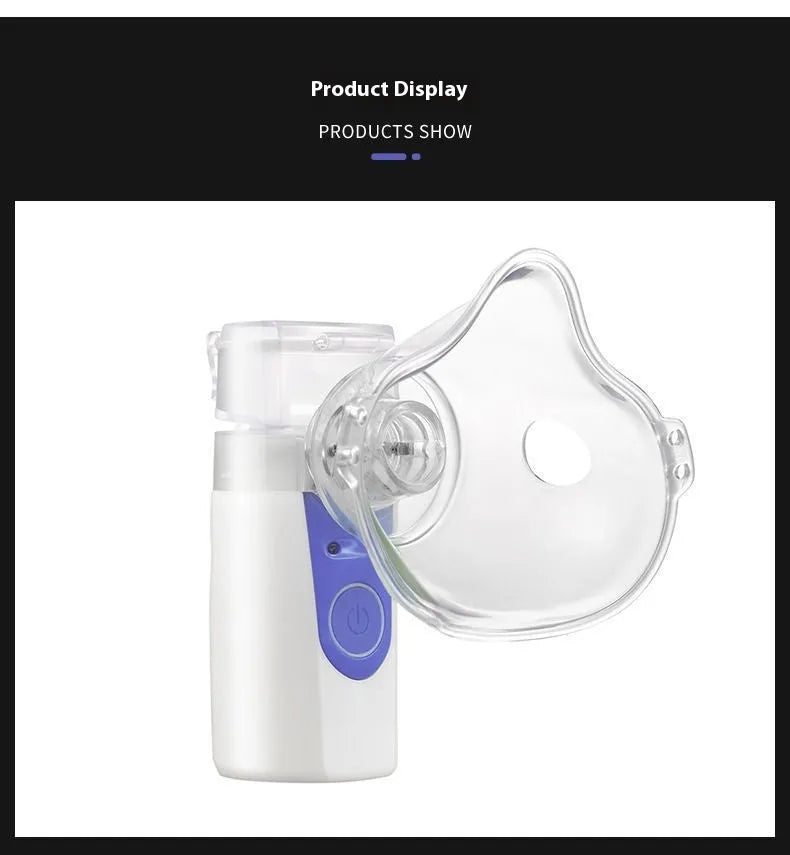 USB handheld nebuliser spray machine with columnar design for household drug atomisation