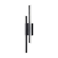 Gold finished double line wall lamp with 500mm length and tri-colour LED lighting options