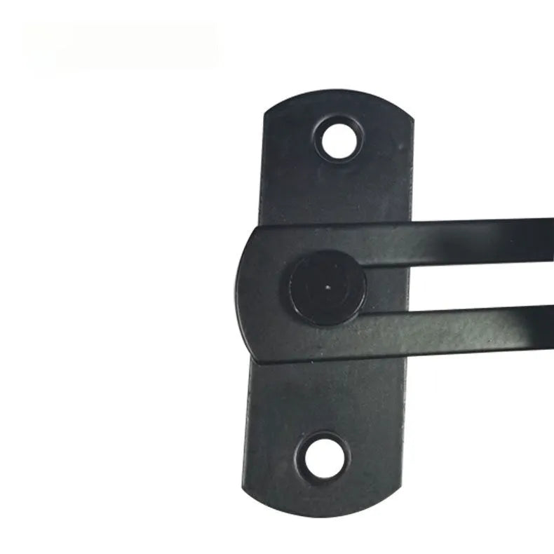Warehouse hook sliding door lock with American-style hasp and 90-degree bracket design