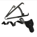 Black digital body fat calliper with sliding pointer and measurement gauge
