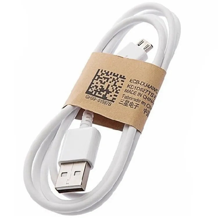 Android Micro USB data cable in black with 1 metre length for charging and data transfer