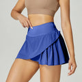 Women's solid colour quick-drying nylon sports shorts with elasticated waistband.