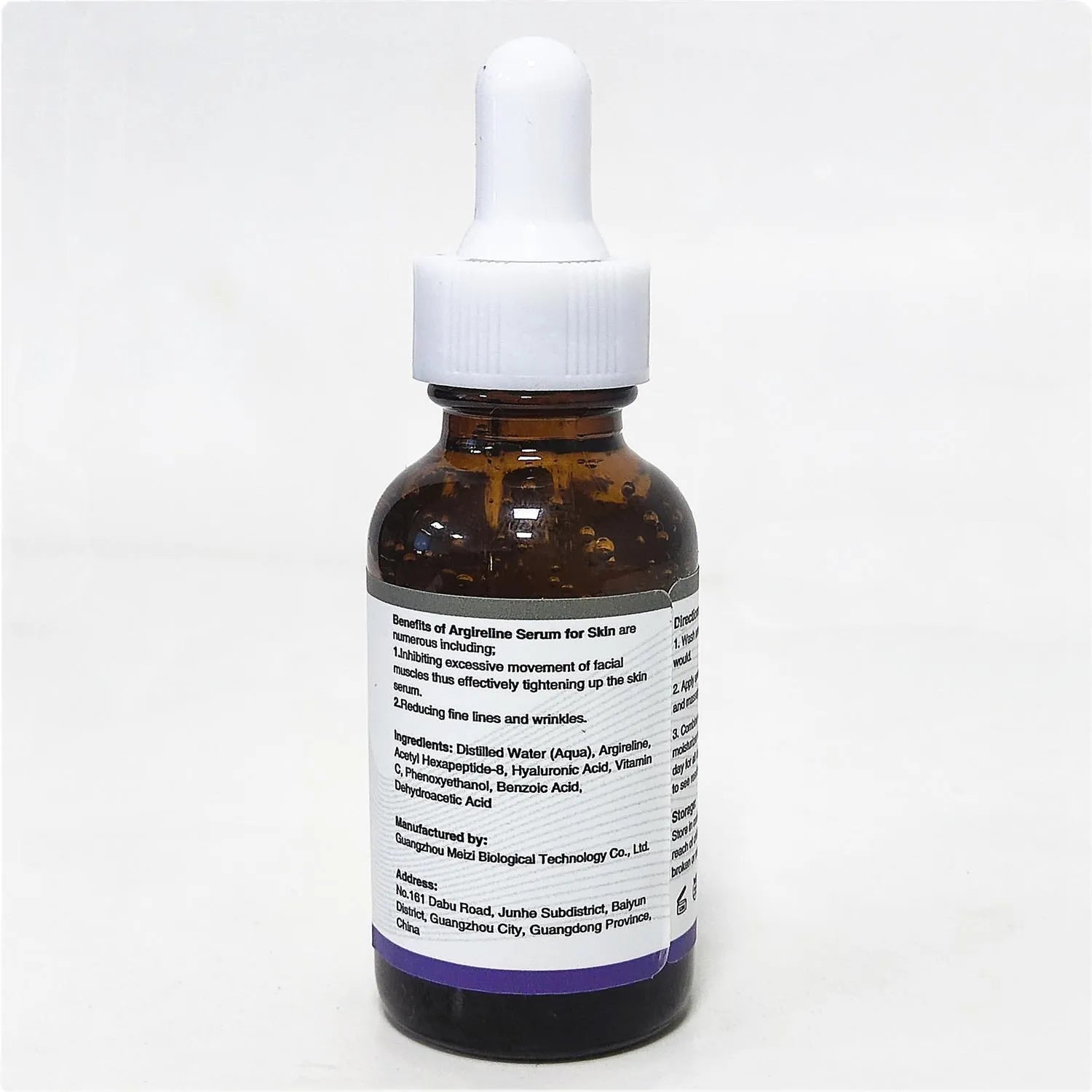30ml bottle of six-peptide firming anti-wrinkle moisturising liquid with brightening and hydrating properties