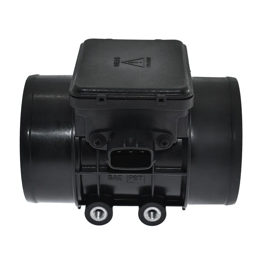 Black plastic automotive air flow meter sensor for engine diagnostics