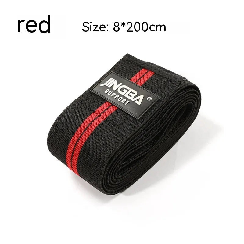 Adjustable adult knee pads in blue, red, yellow or grey for weightlifting and multiple sports