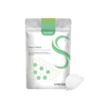Four micro needle body shaping care patches from the pack, shown on skin.