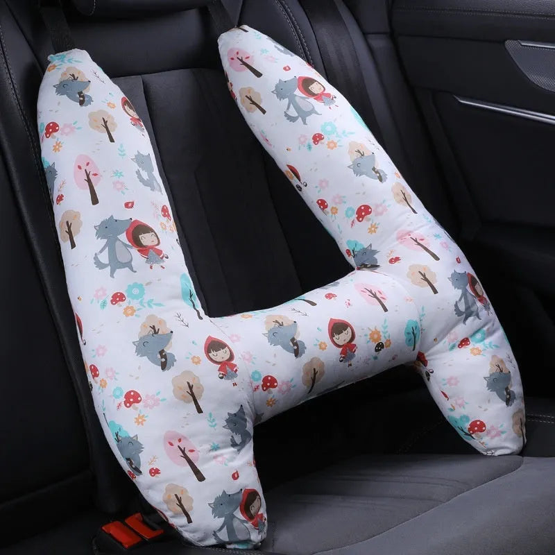 55x70cm automotive headrest pillow with pearl cotton filling showing pattern options